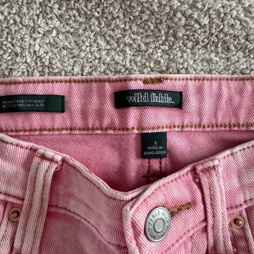 Wild Fable Pink Flare Jeans - Picture 5 of 5